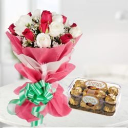 combo rose and chocolate