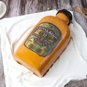 Chivas Regal Liquor Bottle Cake