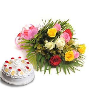 combo flower n cake