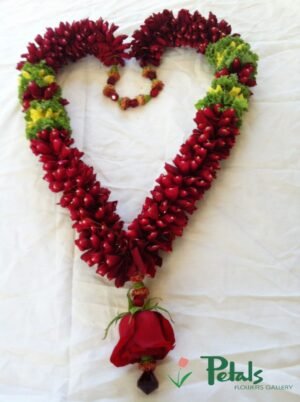 Red Rose Petals jaimala Garland