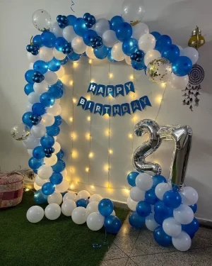 Birthday Decor With Beautiful Lighting