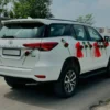 Elegant Floral Wedding Car Decoration Gurgaon Delhi Noida - Image 3