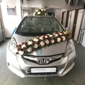 Premium Wedding Car Floral Decoration