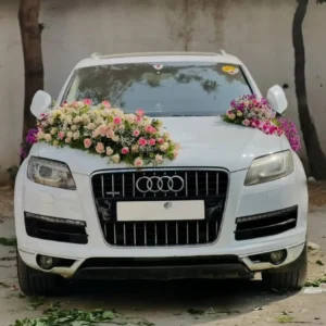 White Car Wedding Decoration Gurgaon Delhi Noida