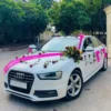 Luxury Rose Wedding Car Decoration Gurgaon Delhi Noida - Image 3