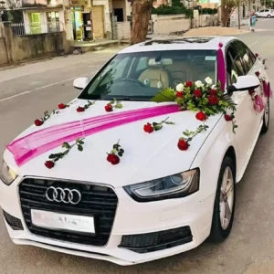 Audi Rose Bridal Car Decoration Gurgaon Delhi Noida
